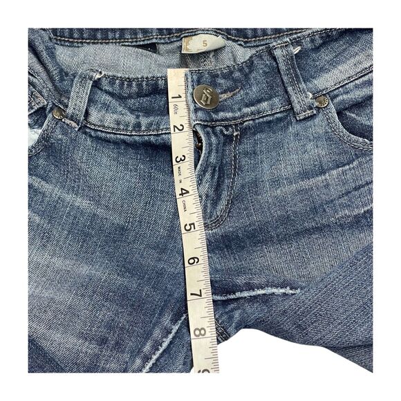 Decree Bootcut Jeans Women's 5 Blue Denim Stretch Low-Rise 5-Pocket Zip Fly - Picture 7 of 8